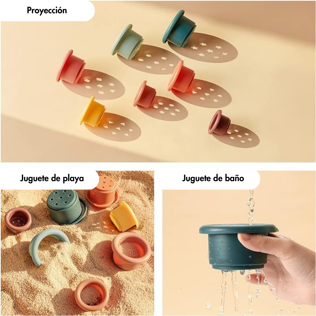 Mini vasitos apilables