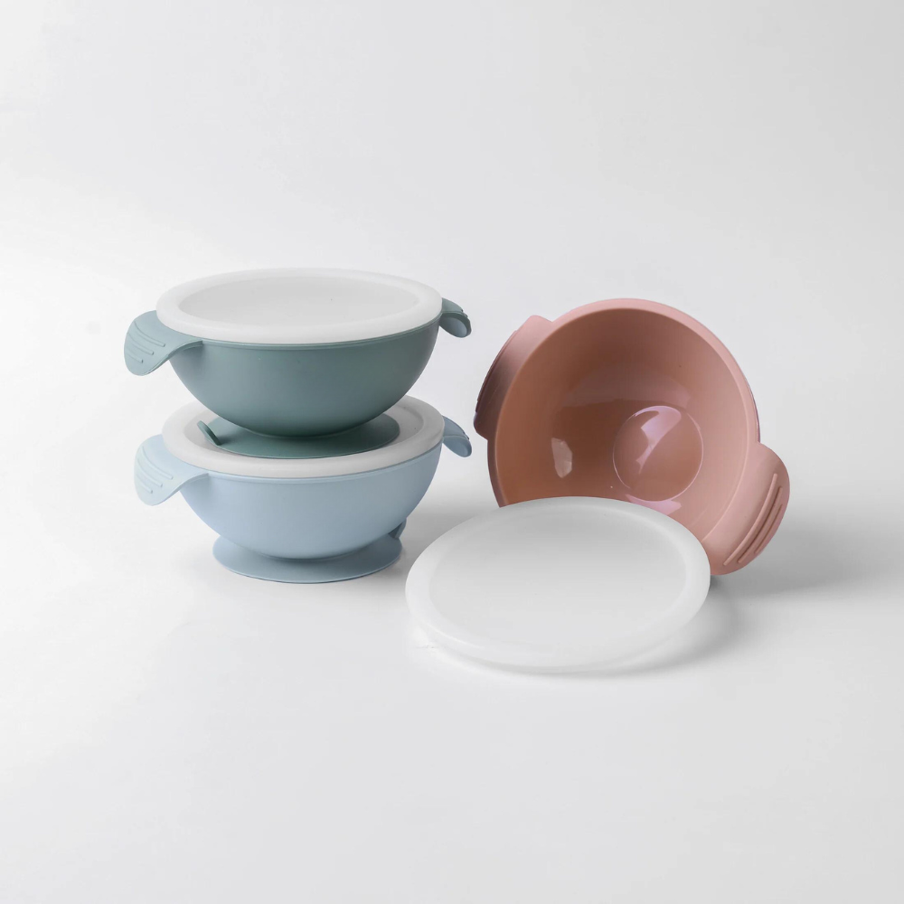 Handled Bowl con tapa y succión