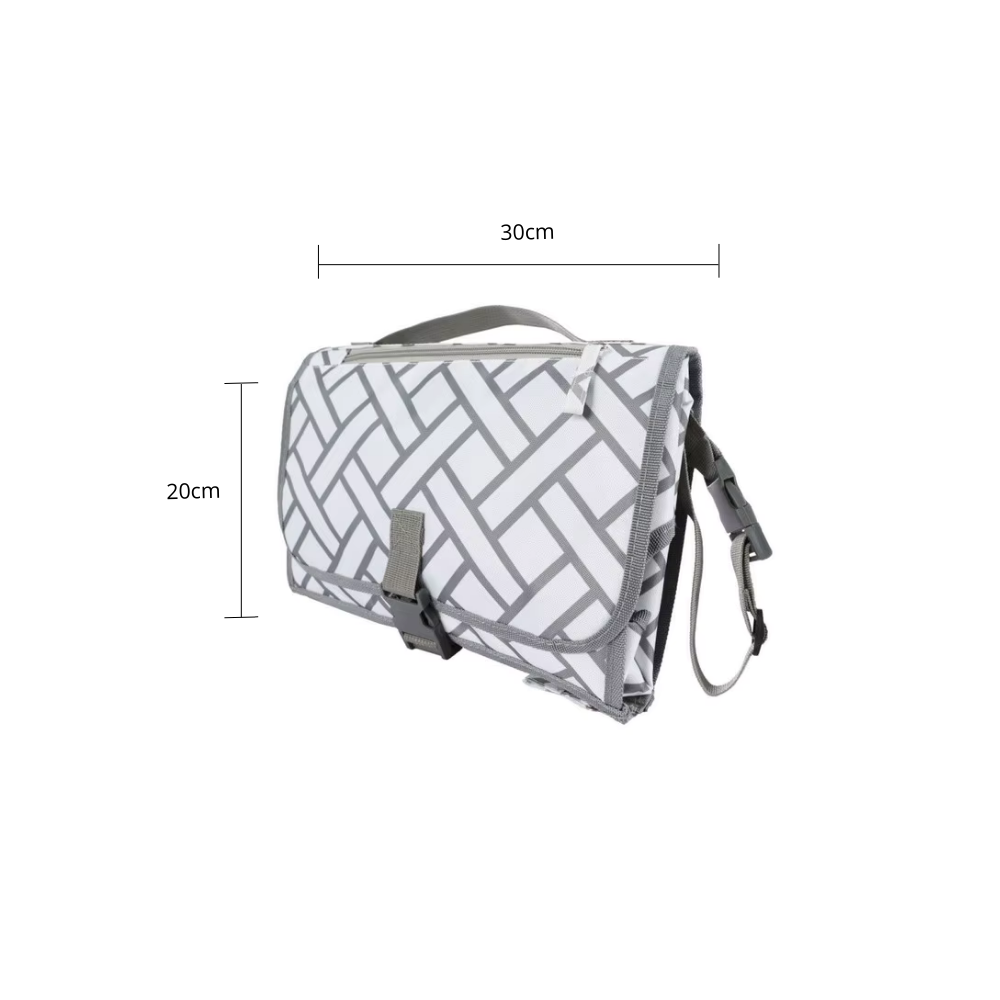 Cambiador impermeable y portátil con cierre broche