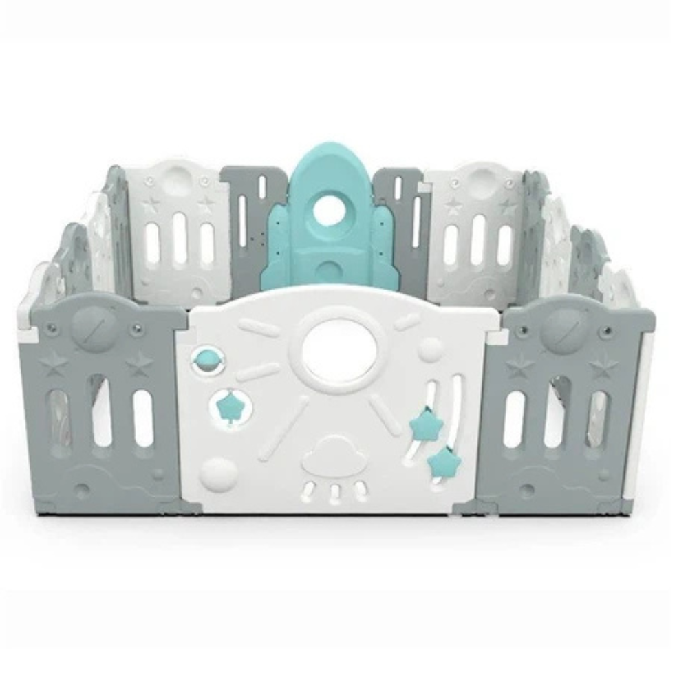 Corral Rocket 14 paneles - Gray & White