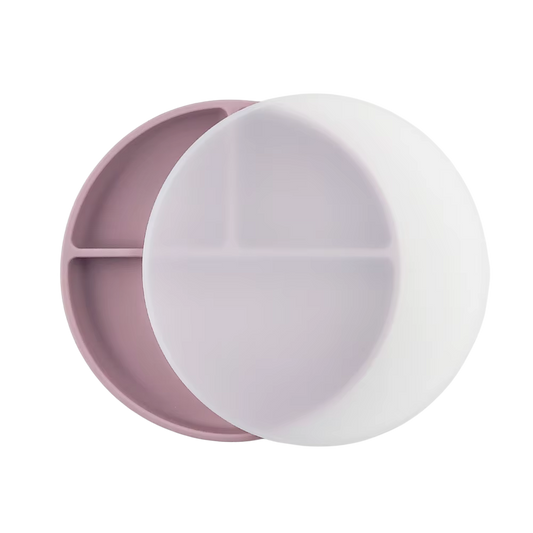 Plato con divisiones, tapa y succión