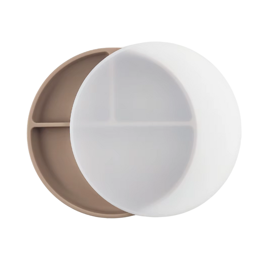 Plato con divisiones, tapa y succión