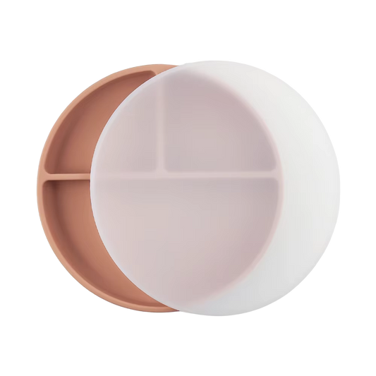 Plato con divisiones, tapa y succión