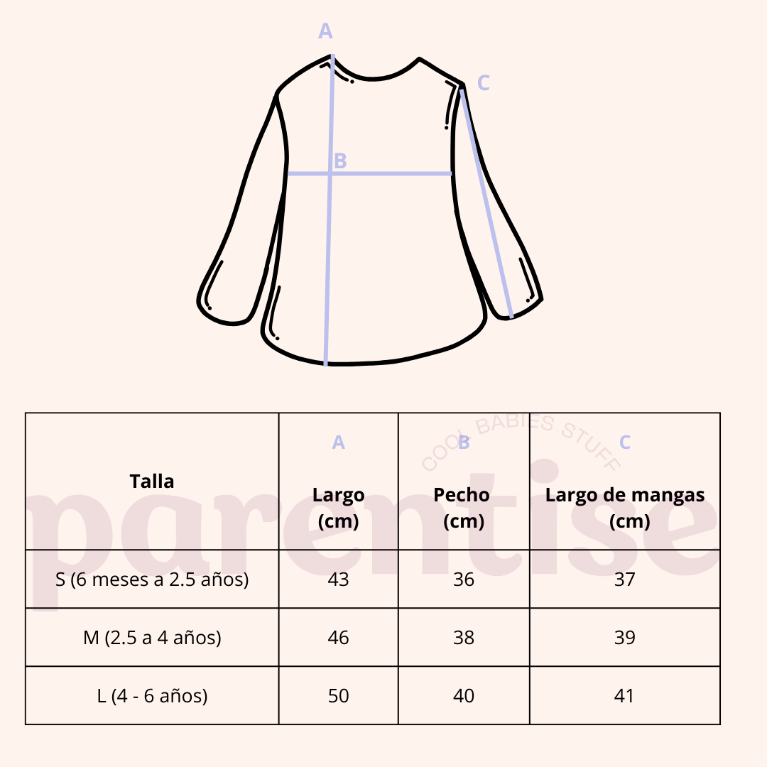 Babero/Mandil Impermeable Manga Larga