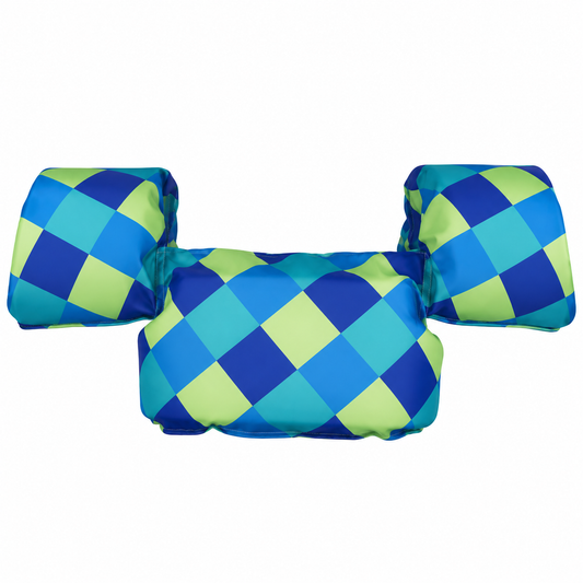 Chaleco Flotador con Mangas Gingham (2-6A)