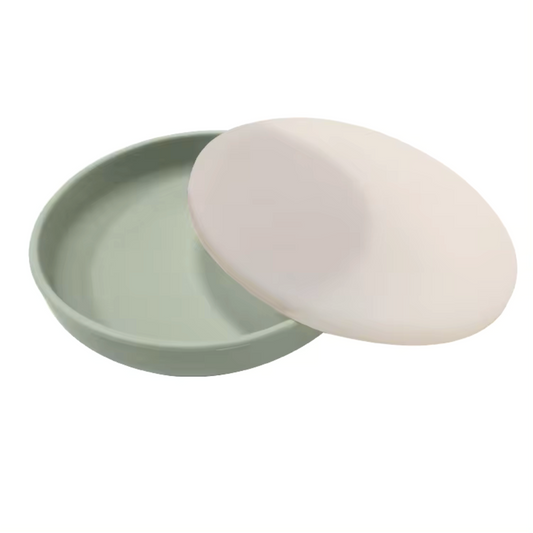 Plato con tapa y succión