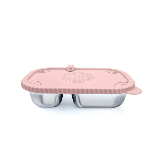 Lunch box 2-section (500ml) · Inox + Silicona