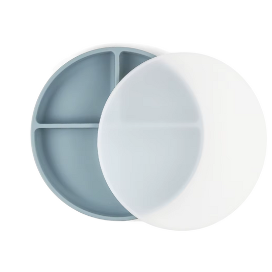 Plato con divisiones, tapa y succión