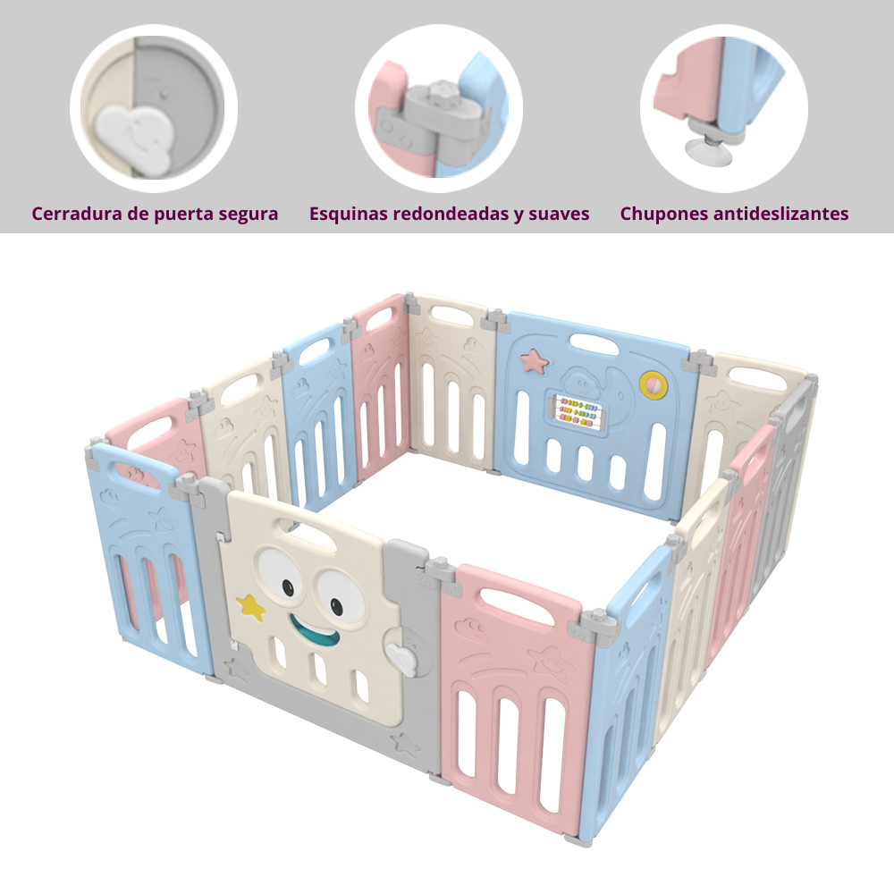 Corral plegable Happy Star 14 paneles