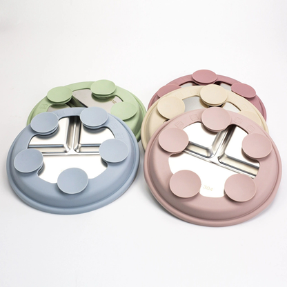 Set de alimentación de acero inoxidable+silicona