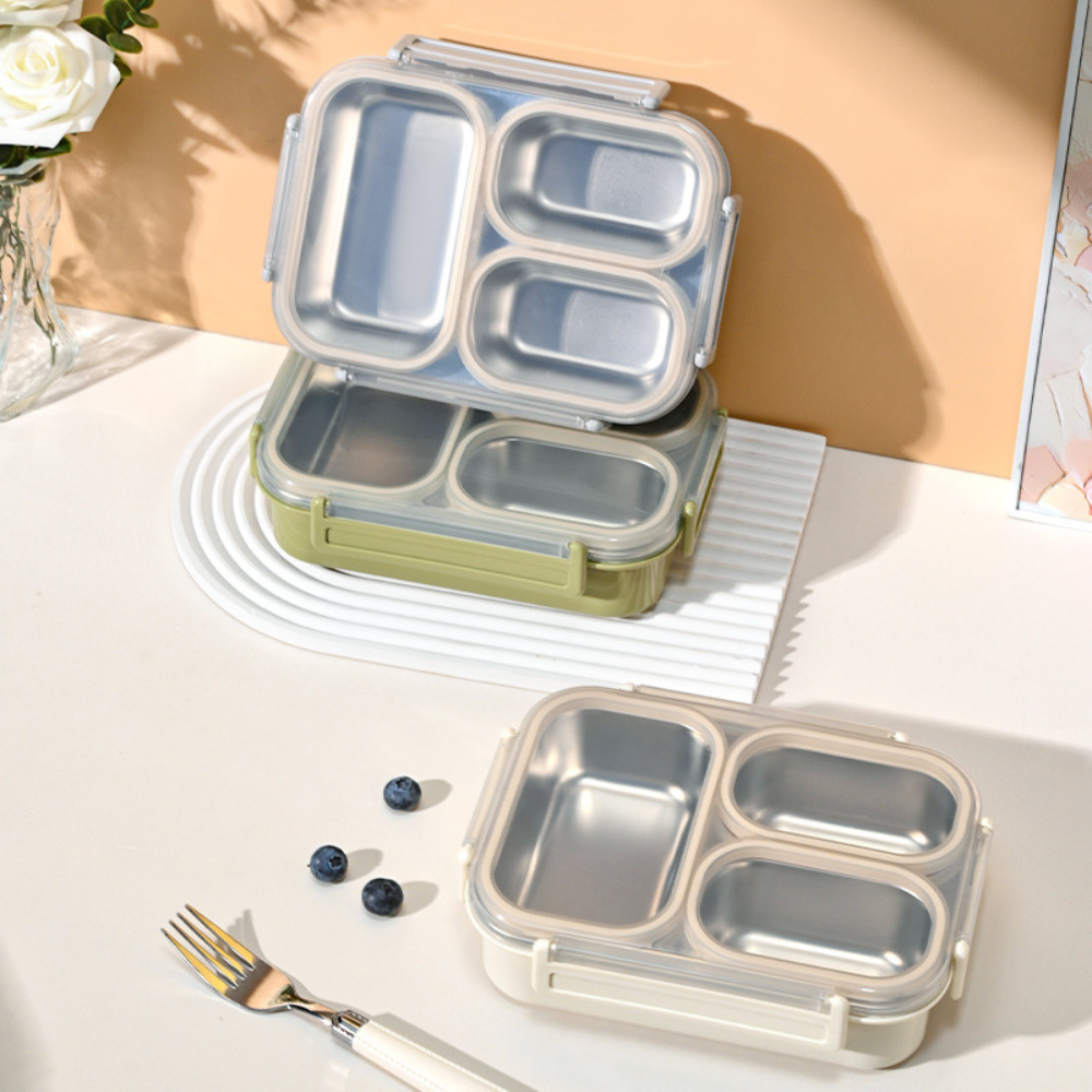Lunch Box 3-section acero inoxidable (850ml)