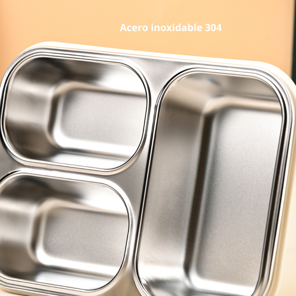 Lunch Box 3-section acero inoxidable (850ml)