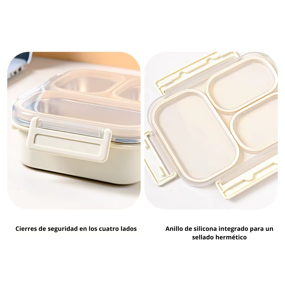 Lunch Box 3-section acero inoxidable (850ml)