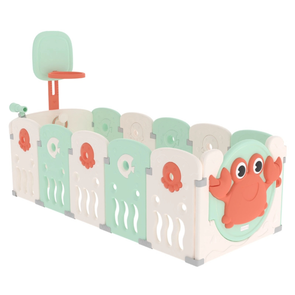 Corral Ocean 14 paneles - Mint & White