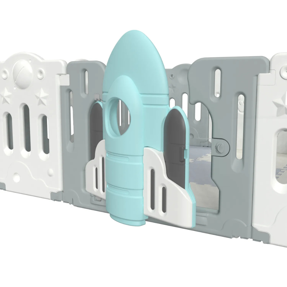 Corral Rocket 14 paneles - Gray & White