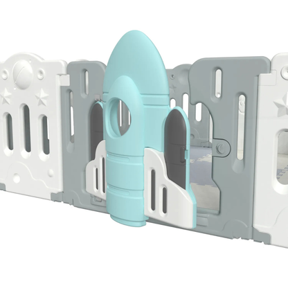 Corral Rocket 14 paneles - Gray & White