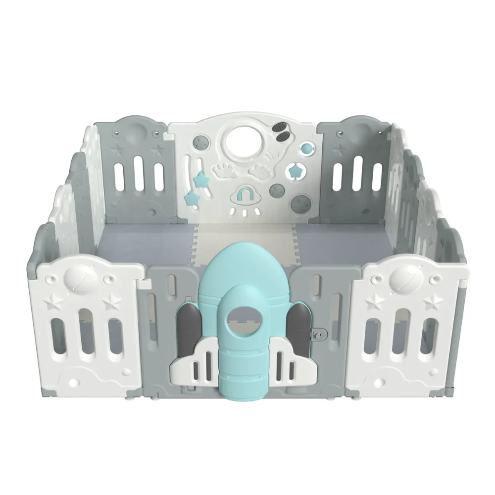 Corral Rocket 14 paneles - Gray & White