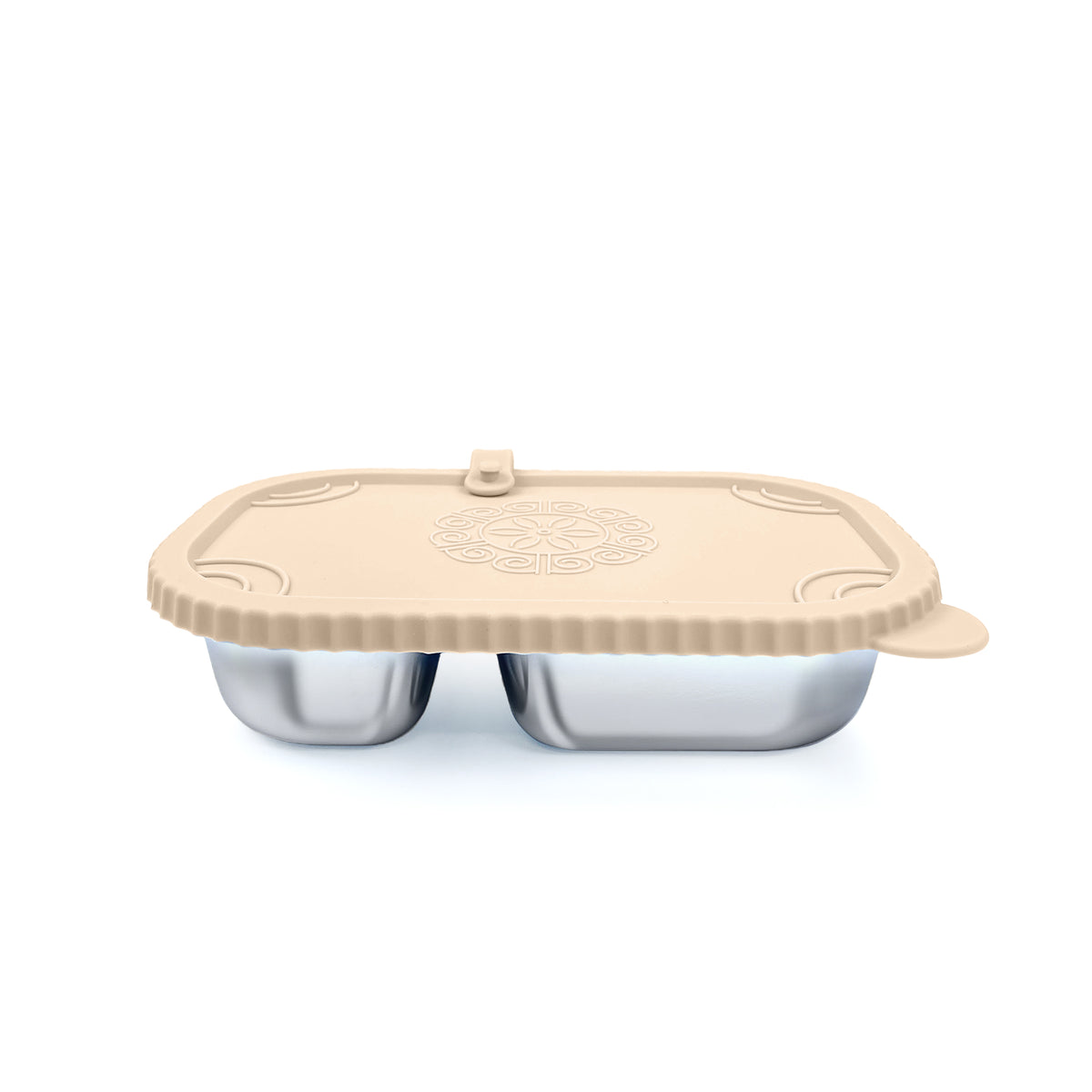 Lunch box 3-section (500ml) · Inox + Silicona