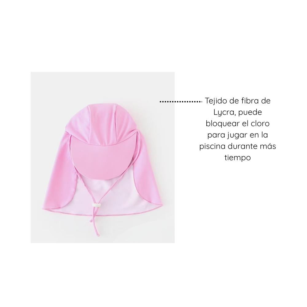 Gorro de piscina/playa lycra UPF50+ (2-6A)