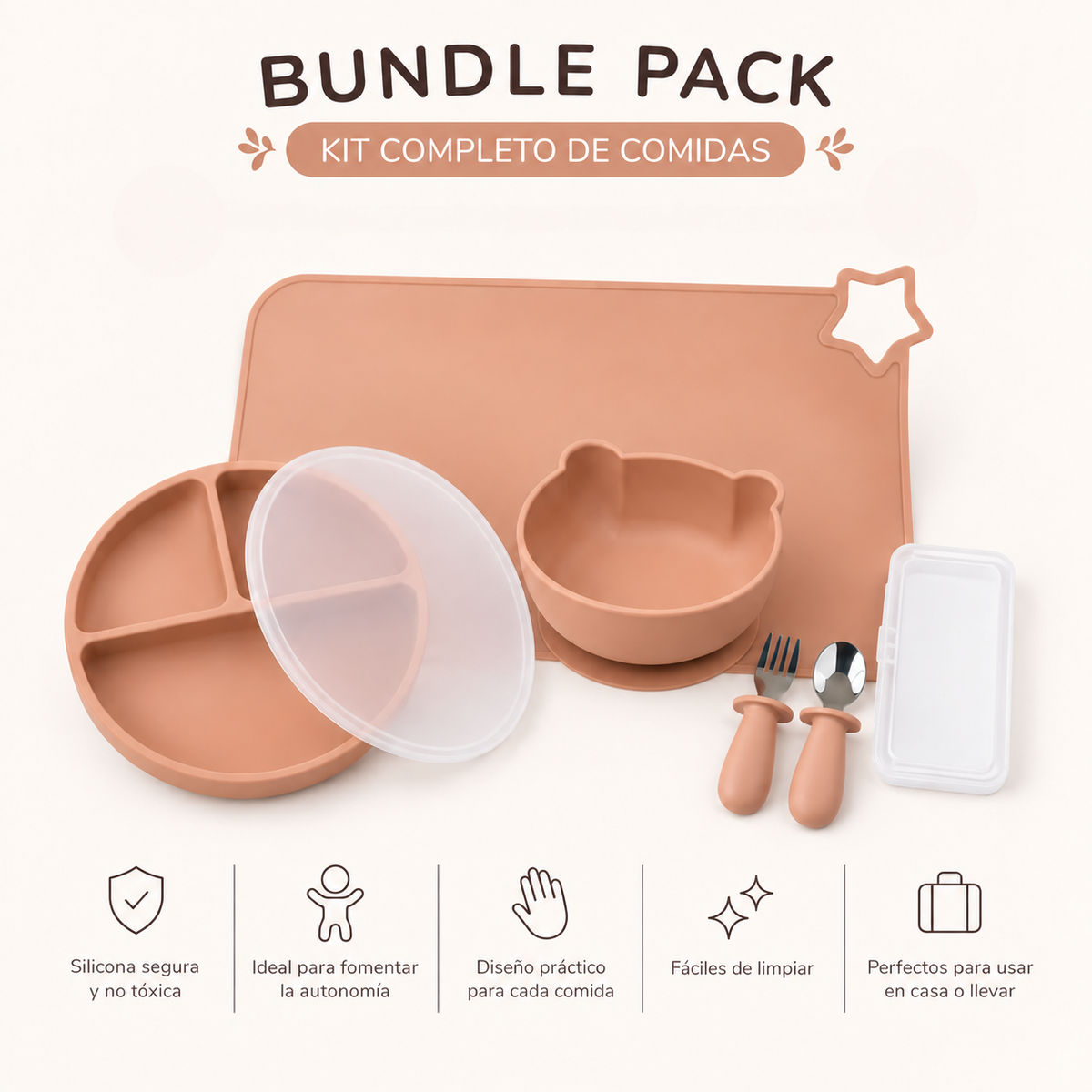 Bundle Hora de Comer · Silicona · x5