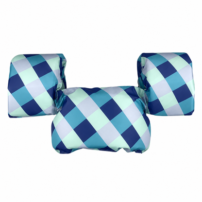 Chaleco Flotador con Mangas Gingham (2-6A)