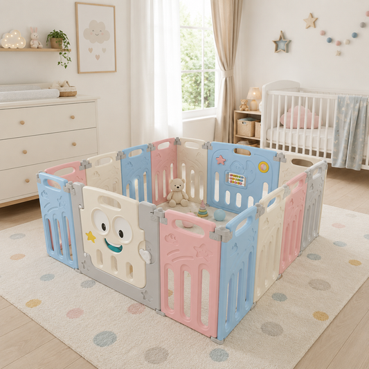 Corral plegable Happy Star 14 paneles