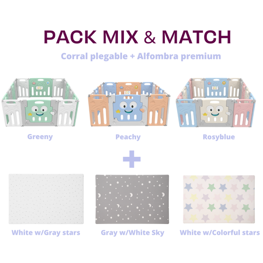 Pack Mix & Match: 1 corral + 1 alfombra