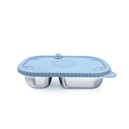 Lunch box 3-section (500ml) · Inox + Silicona